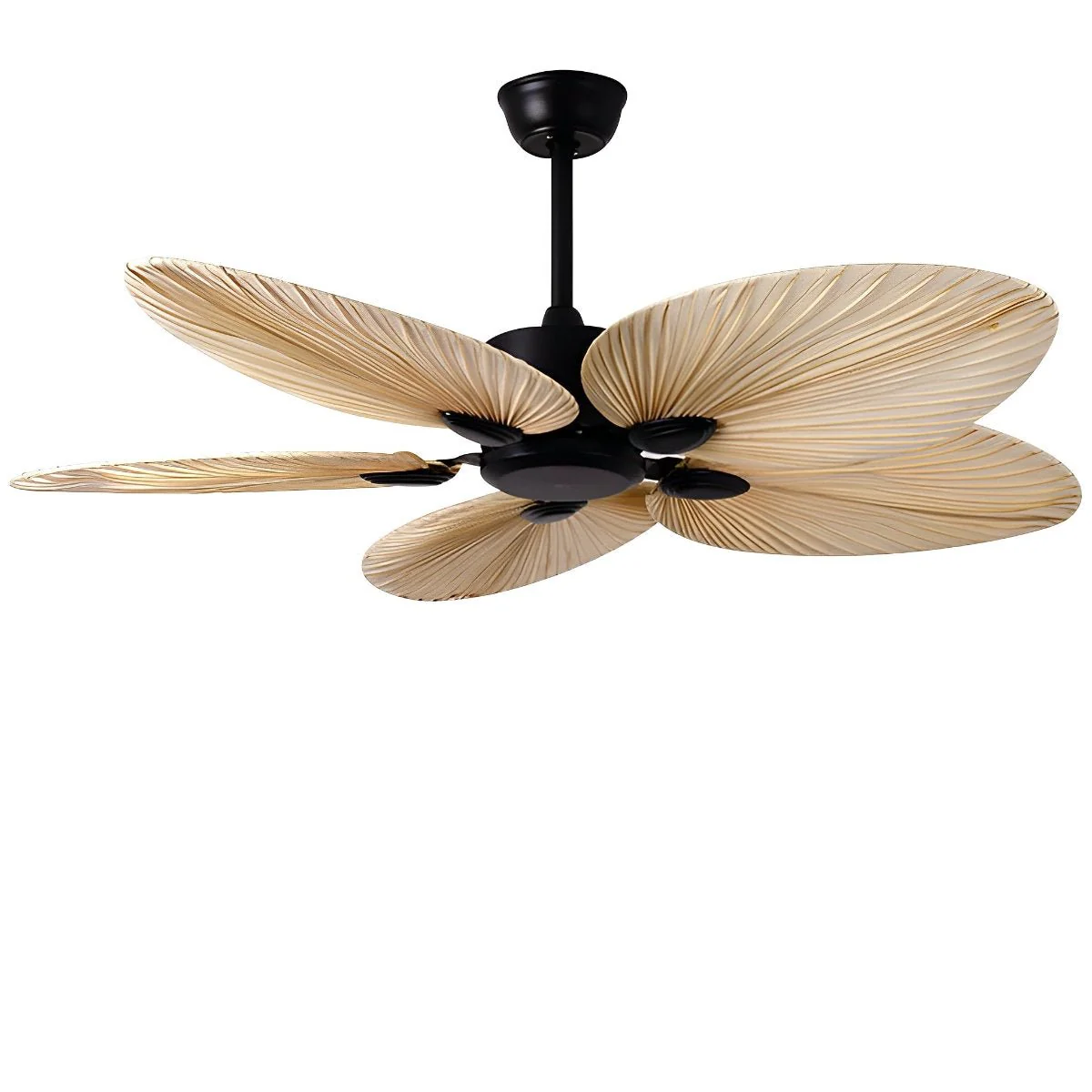 Palm Leaf Ceiling Fan with Silent DC Motor Frequency Conversion Remote Control For Bedroom - Image 5