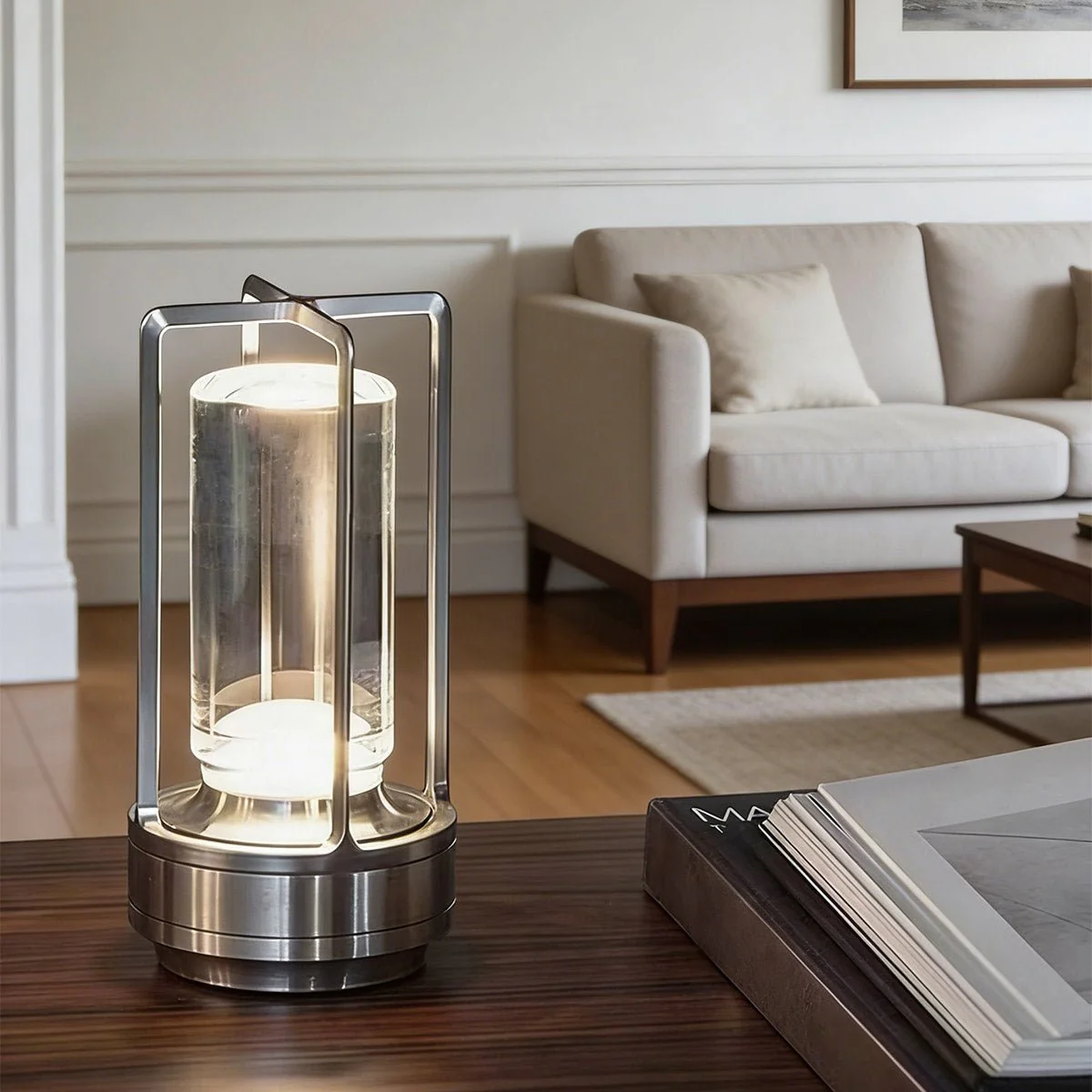 Portable Lantern Cordless Table Lamp USB Rechargeable Touch Dimming Night Lights - Image 7