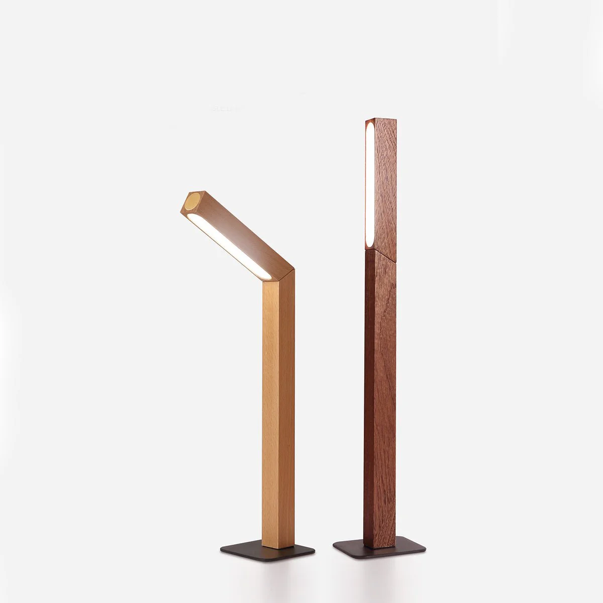 Portable Modern Minimalist LED Dimming Light Strip Wood Table Lamp - Image 5