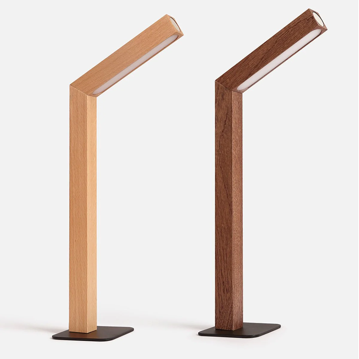 Portable Modern Minimalist LED Dimming Light Strip Wood Table Lamp - Image 6