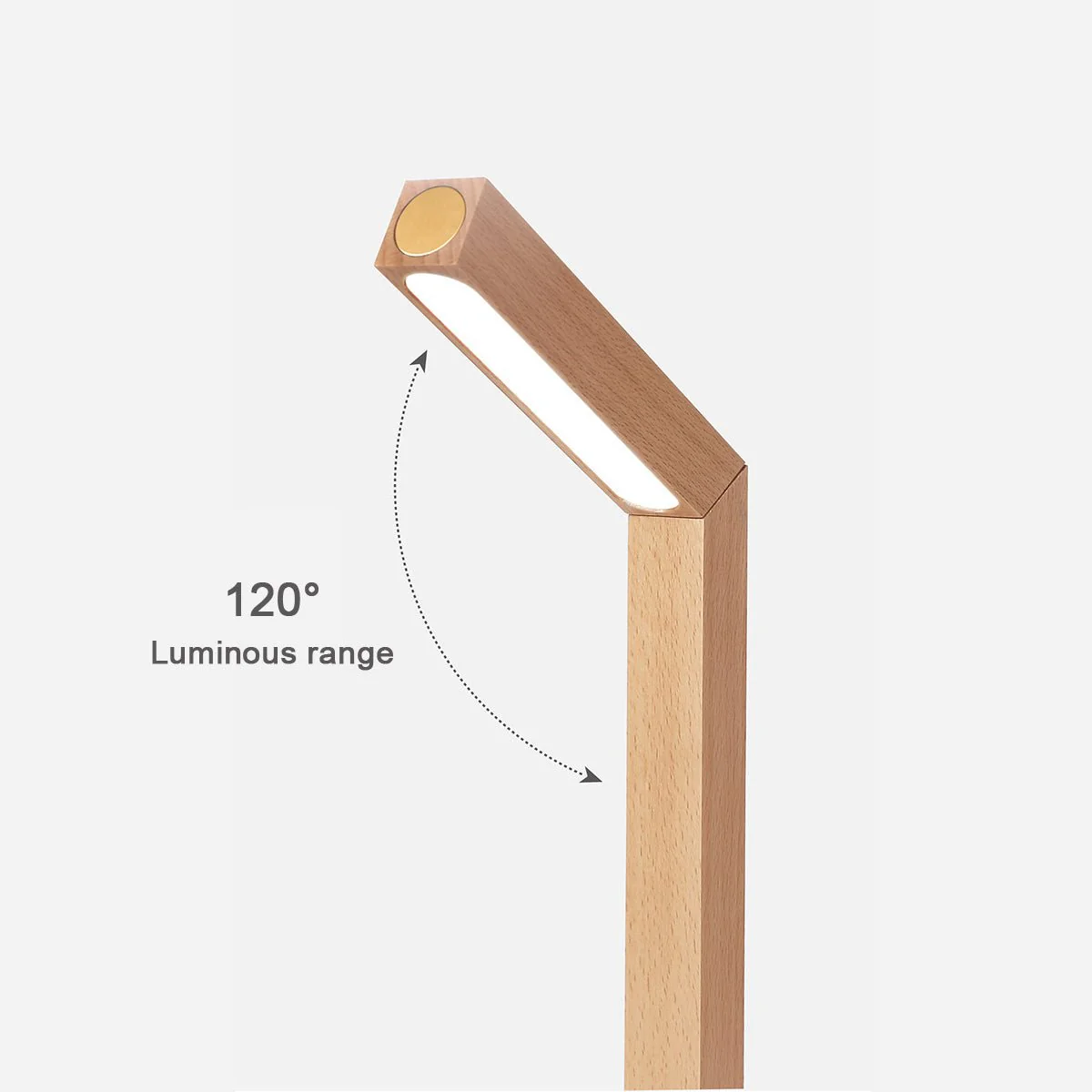 Portable Modern Minimalist LED Dimming Light Strip Wood Table Lamp - Image 9