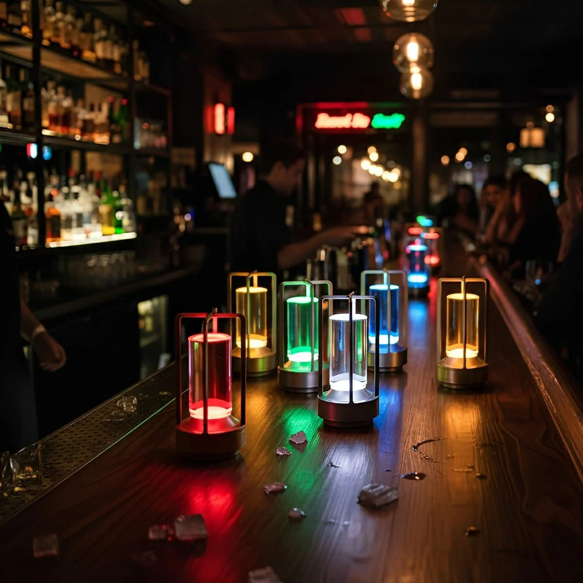 Portable RGB Table Lamp Touch Dimming Night Lights - Image 2