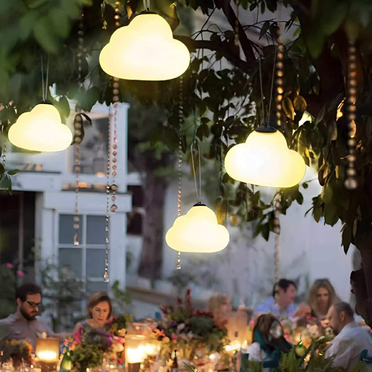 Rechargeable Outdoor Waterproof Clouds LED Hanging Lights - Image 3