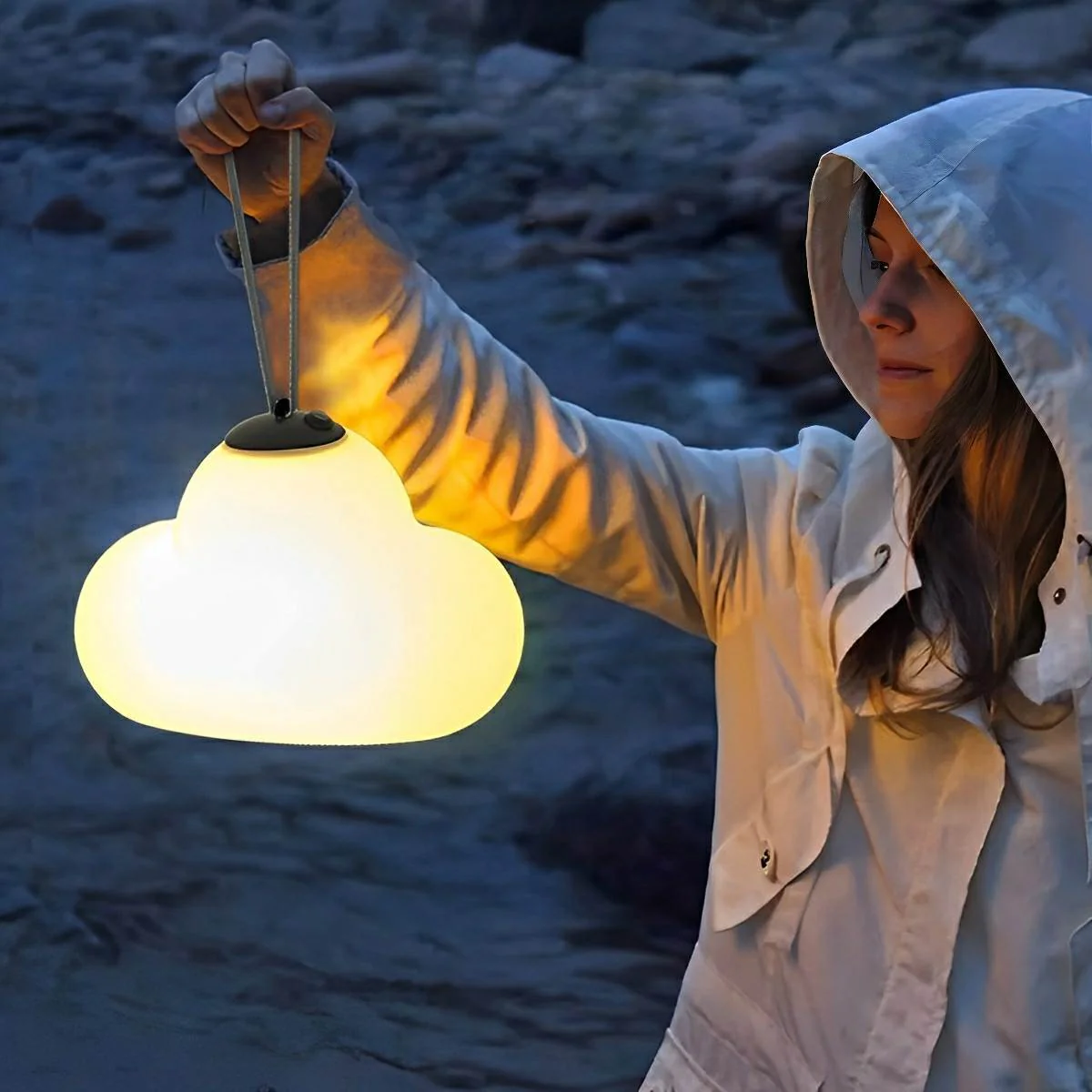 Rechargeable Outdoor Waterproof Clouds LED Hanging Lights - Image 7