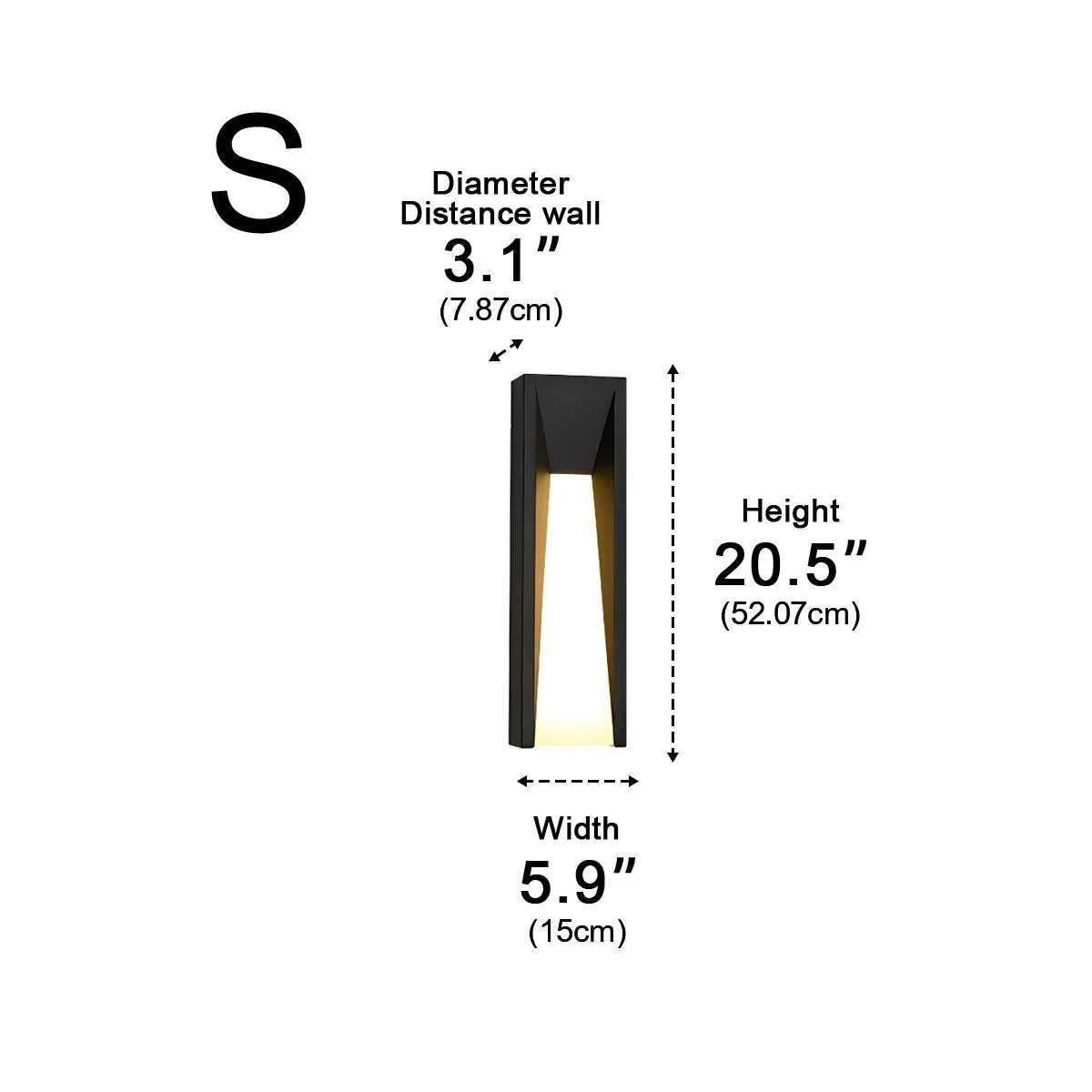 Rectangle LED Waterproof Modern Wall Sconces Lighting - Image 12