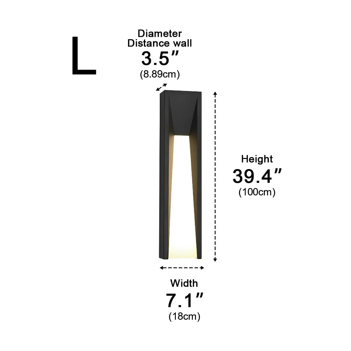 Rectangle LED Waterproof Modern Wall Sconces Lighting - Image 14