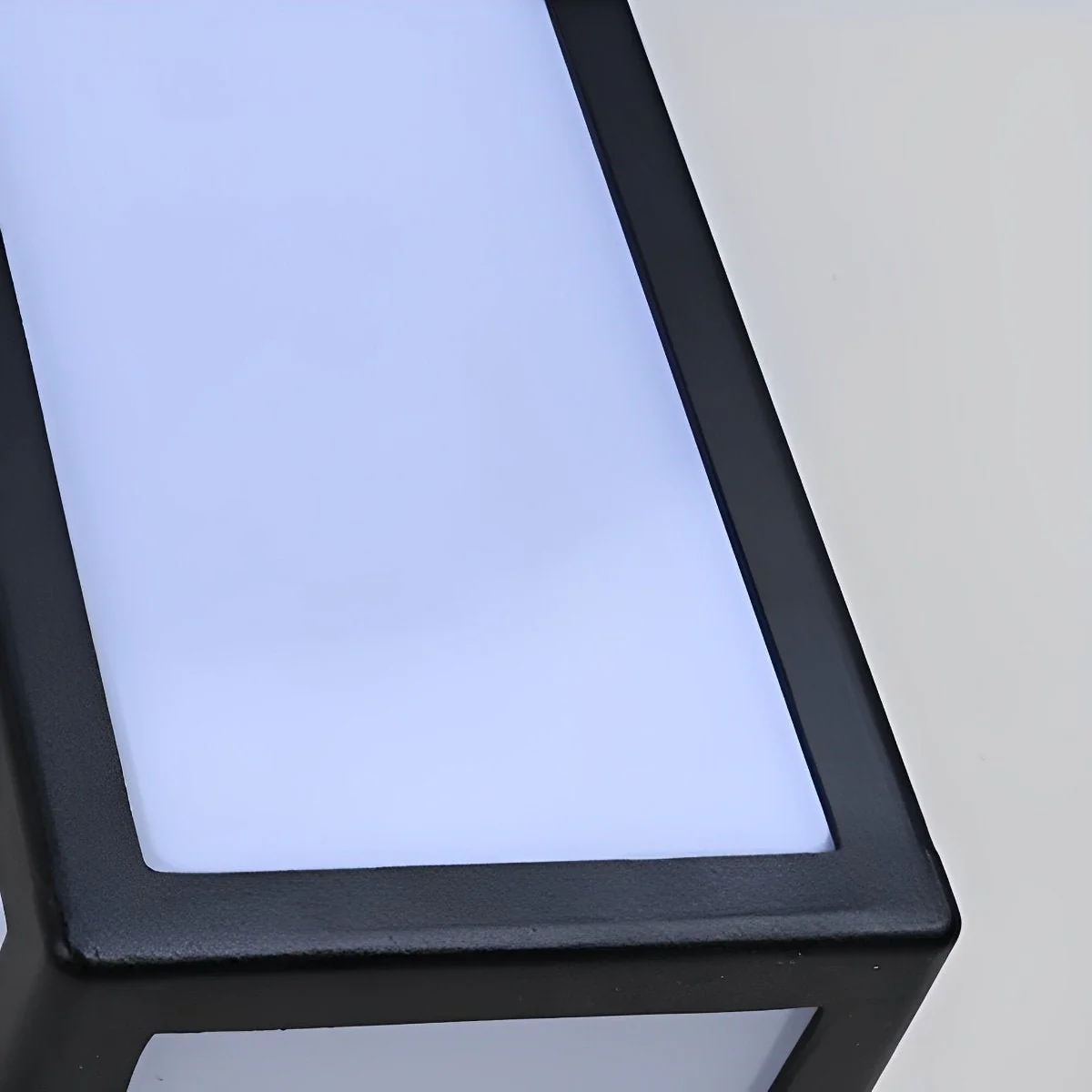 Rectangle LED Waterproof Motion Sensor Black Modern Wall Sconce Lighting - Image 11