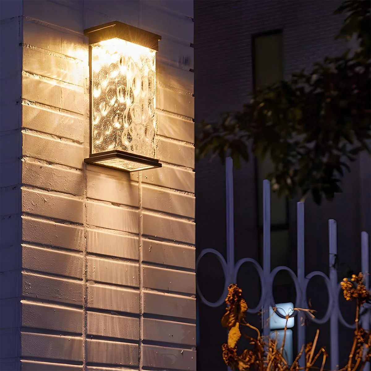 Rectangle Water Wave Waterproof Outdoor Porch LED Exterior Wall Lights - Image 5