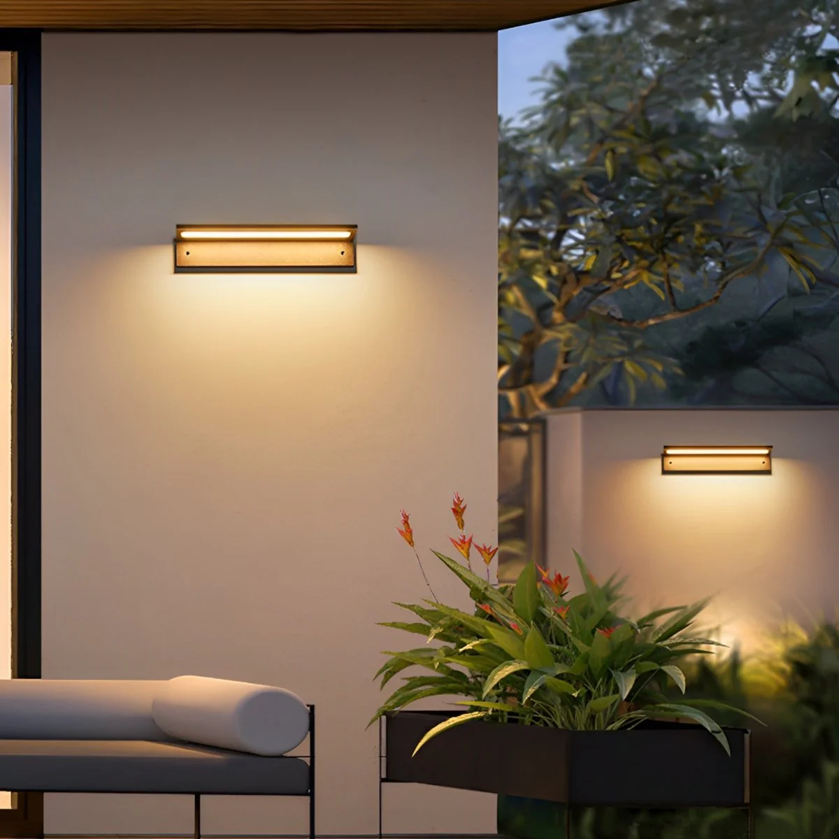 Rectangle Waterproof Modern Minimalist Outdoor Wall Porch Lights - Image 6