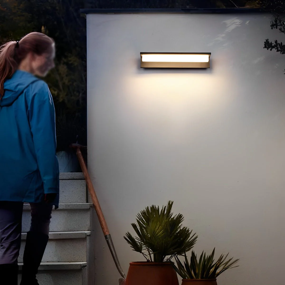 Rectangle Waterproof Modern Minimalist Outdoor Wall Porch Lights - Image 8