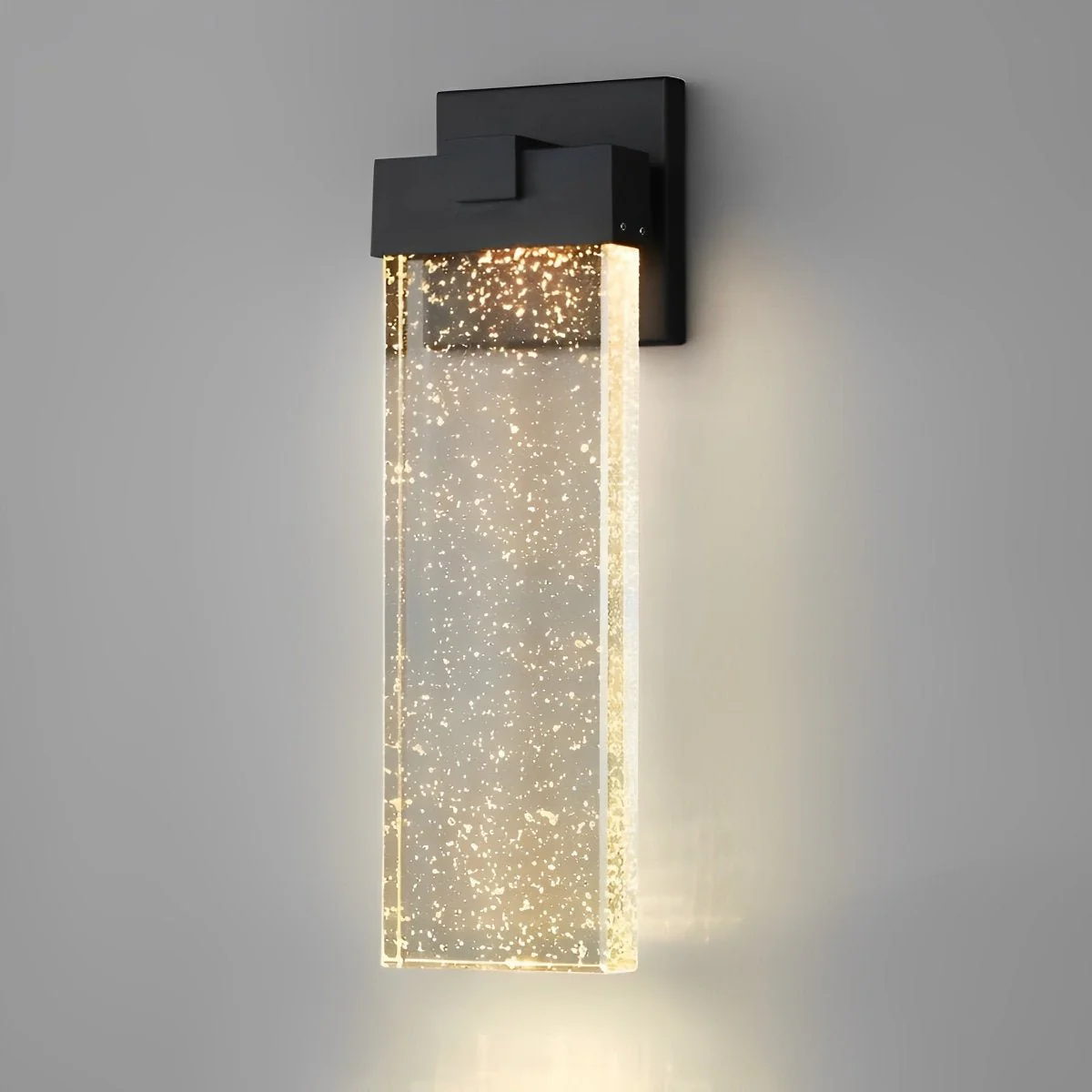 Rectangular Bubble Crystal Waterproof LED Modern Outdoor Wall Sconce - Image 18