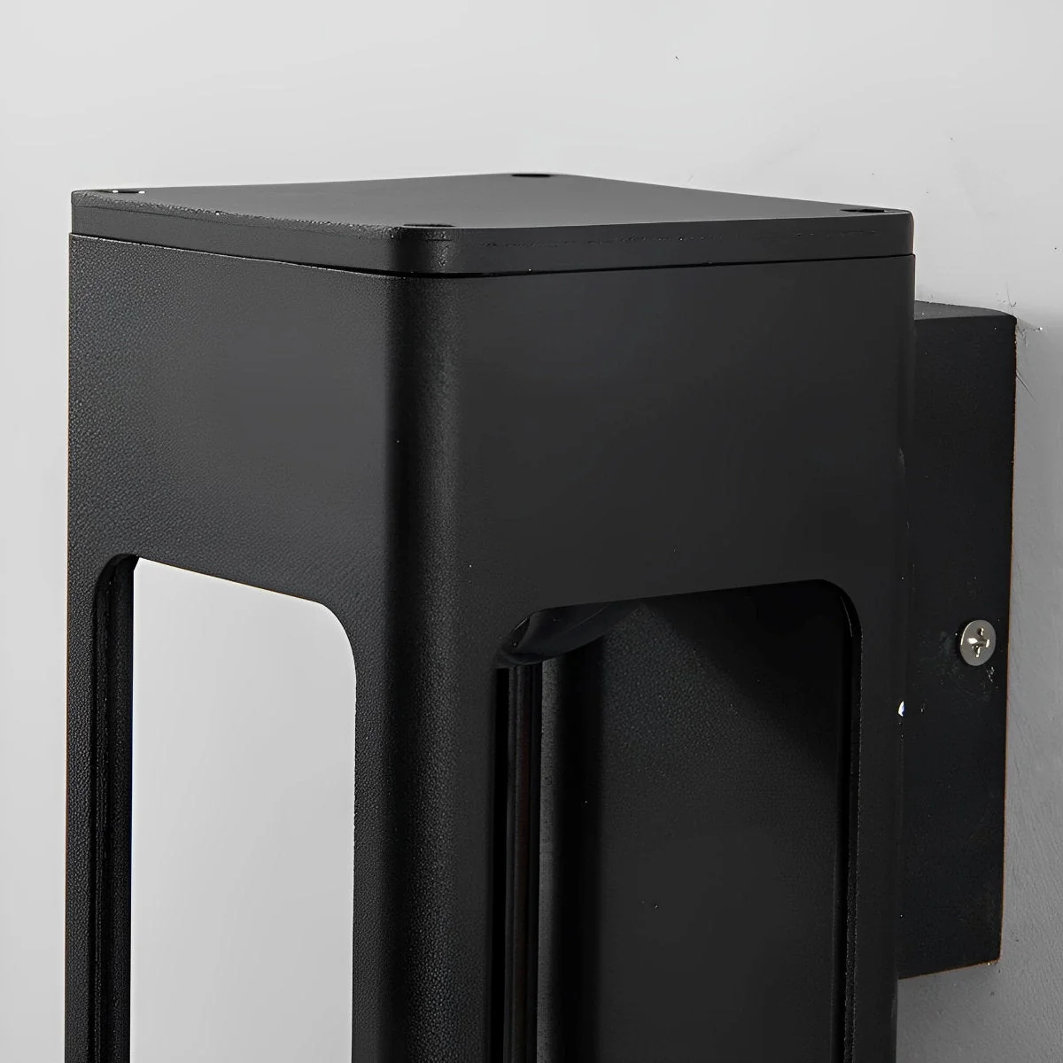 Modern Rectangular Waterproof LED Black Outdoor Wall Light Sconce Lamp - Image 10