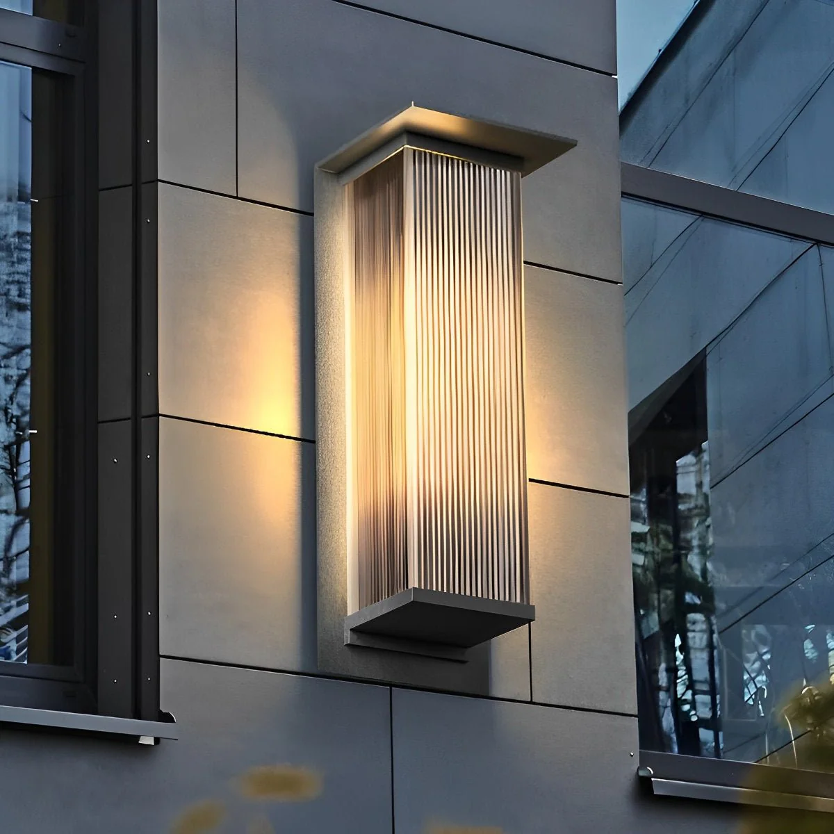 Rectangular Waterproof LED Modern Outdoor Wall Sconces Lighting - Image 4