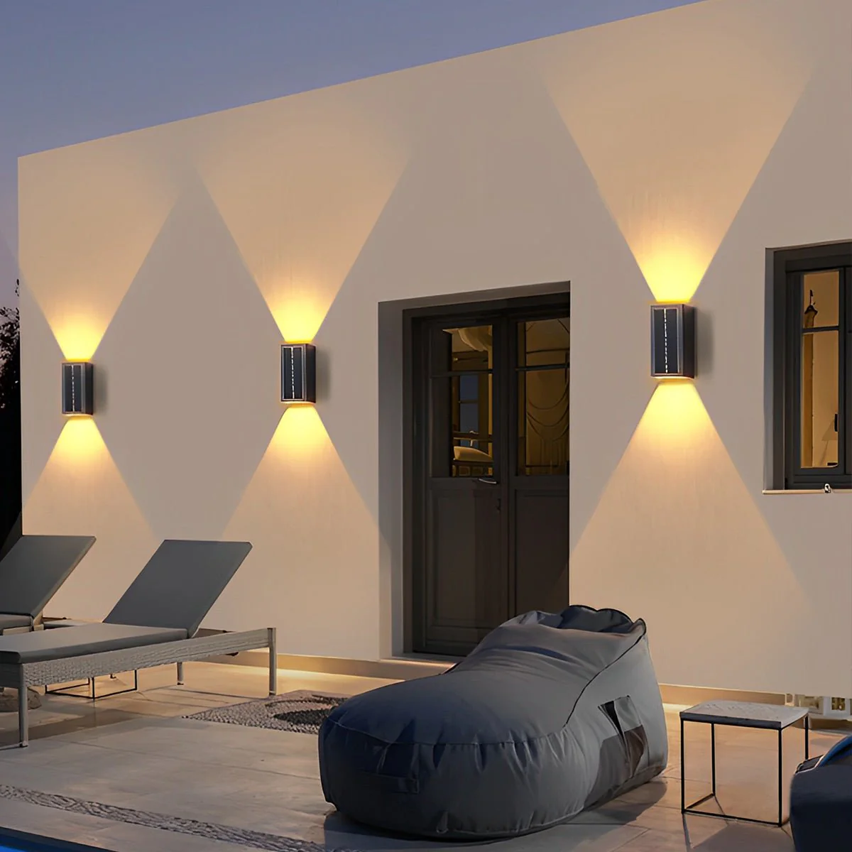 Rectangular Waterproof Up and Down Lights LED Modern Wall Sconce Lighting - Image 3