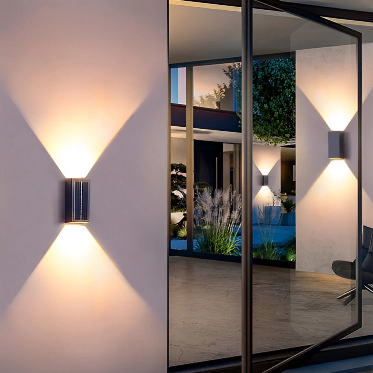 Rectangular Waterproof Up and Down Lights LED Modern Wall Sconce Lighting - Image 5