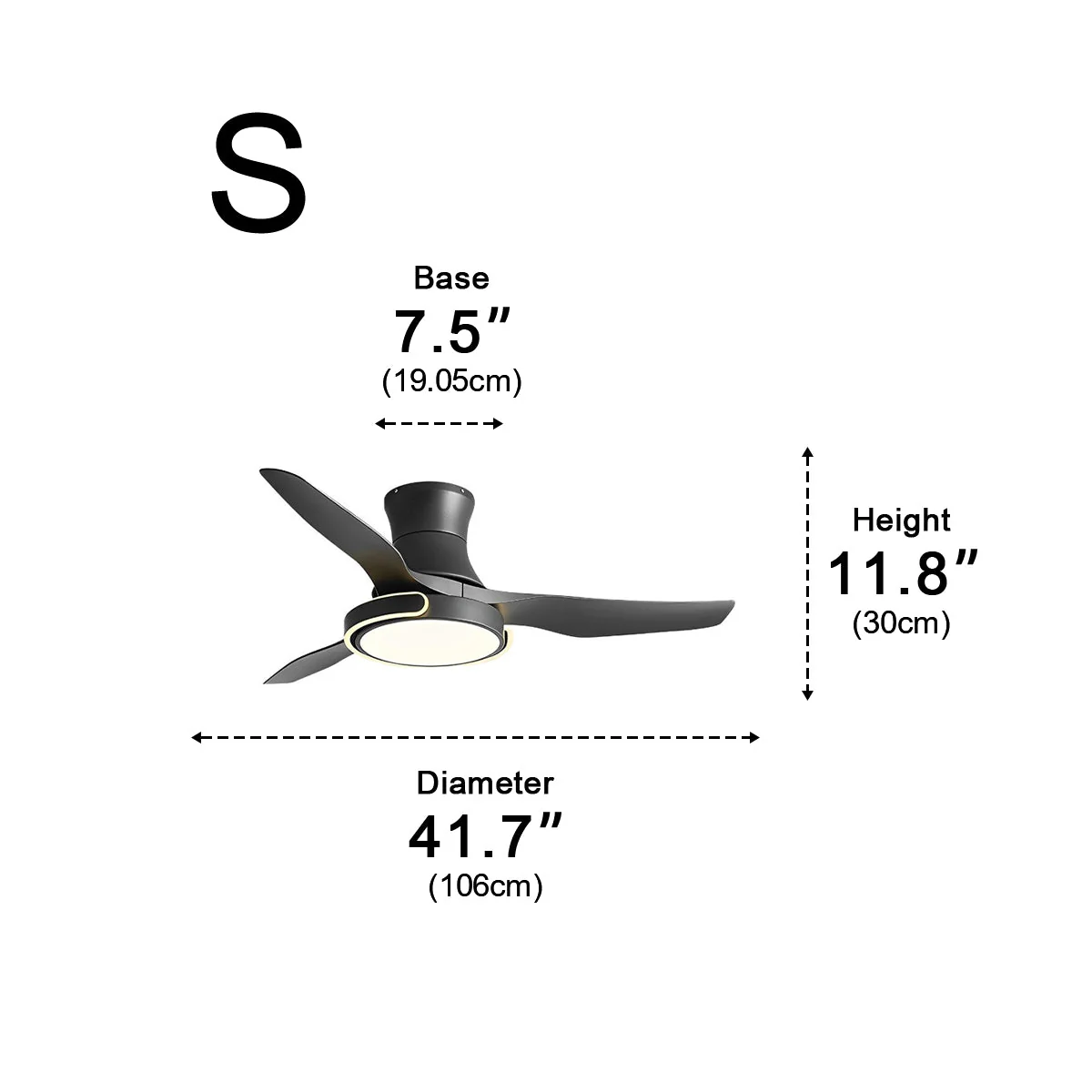 Ceiling Fan with Lights DC Motor Remote Control Reversible - Image 16