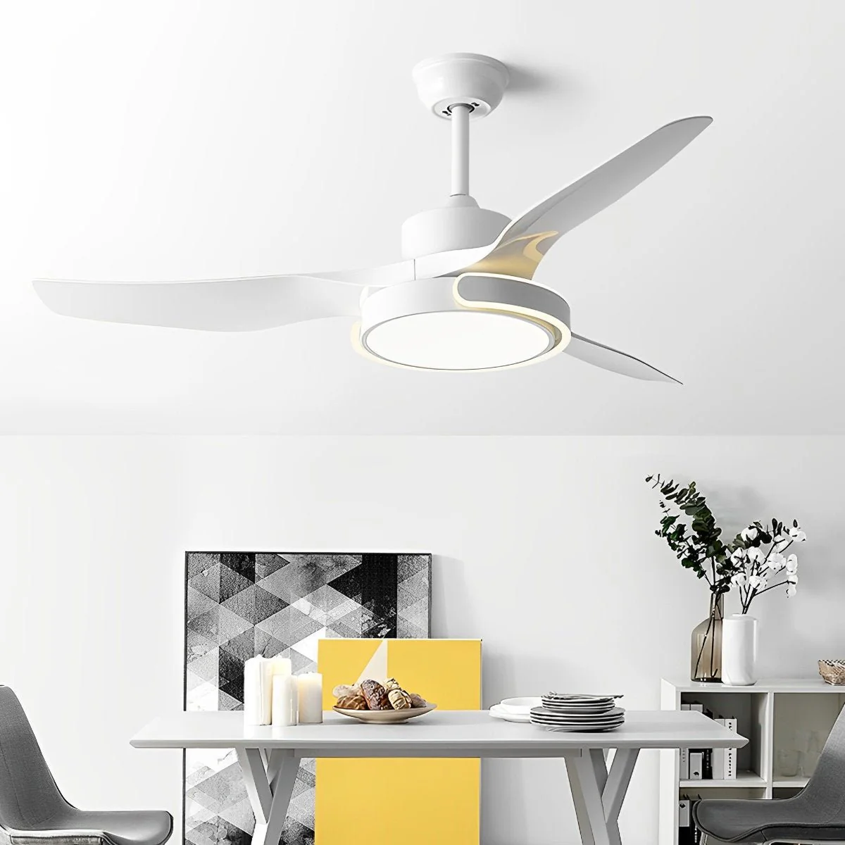 Ceiling Fan with Lights DC Motor Remote Control Reversible - Image 4