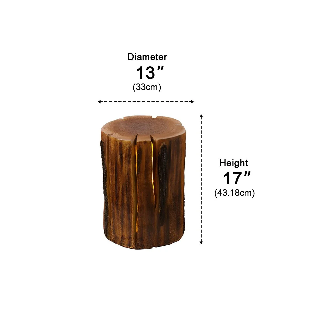 Waterproof Resin Simulation Tree Stump Garden Landscape Lawn Light - Image 10