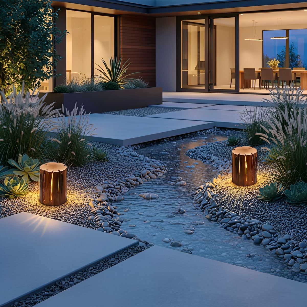 Waterproof Resin Simulation Tree Stump Garden Landscape Lawn Light - Image 6