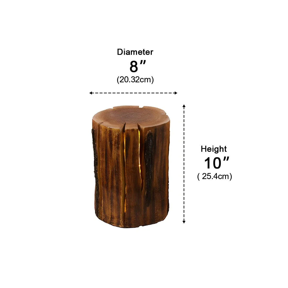 Waterproof Resin Simulation Tree Stump Garden Landscape Lawn Light - Image 8