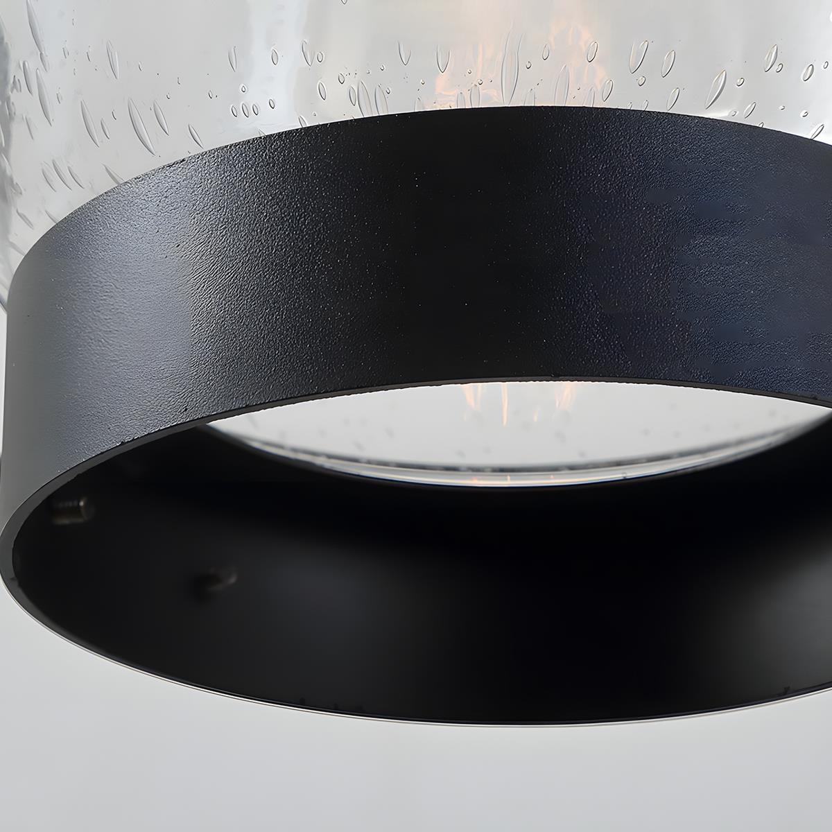 Retro Black Waterproof Lantern Outdoor Wall Sconces - Image 8