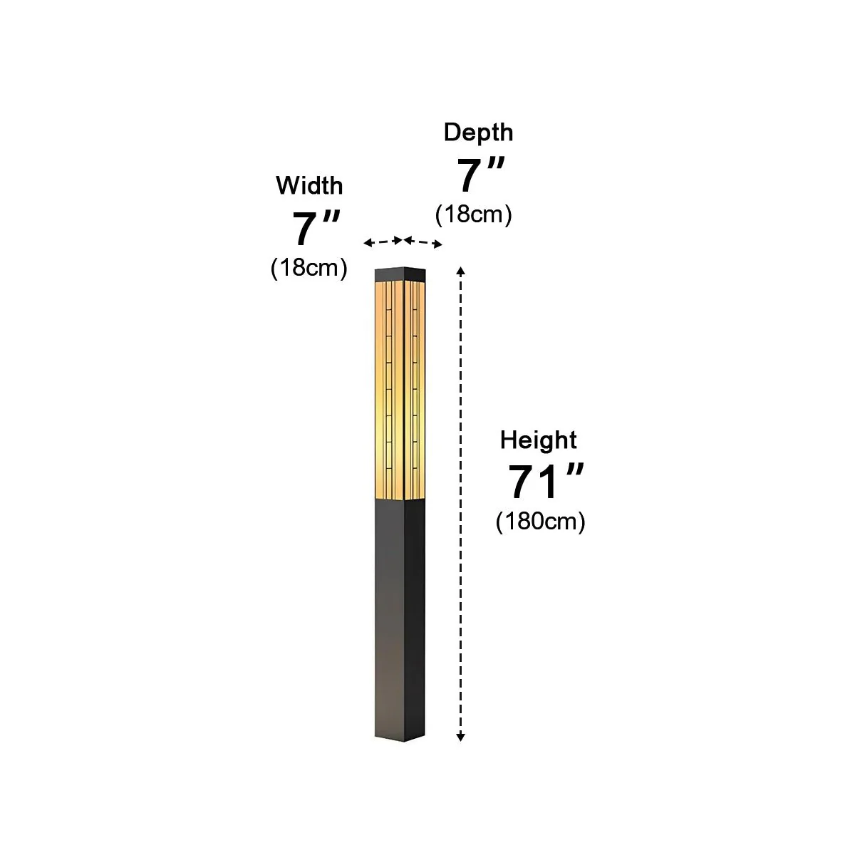 Retro Waterproof Outdoor Pole Lights Lamp Post Lights Street Light - Image 11