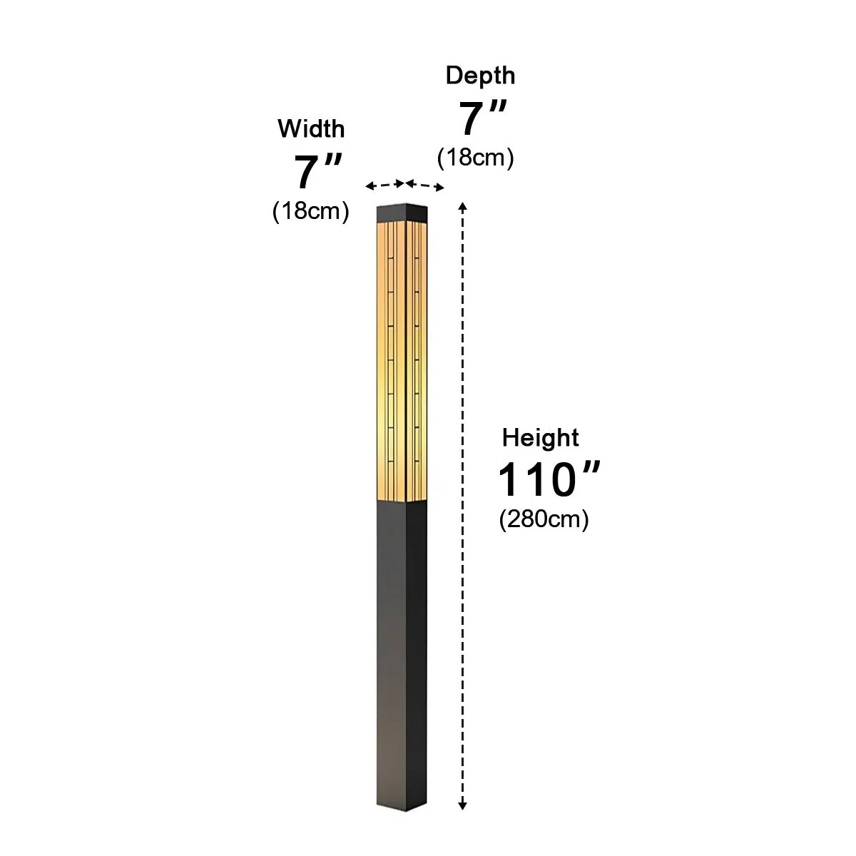 Retro Waterproof Outdoor Pole Lights Lamp Post Lights Street Light - Image 13