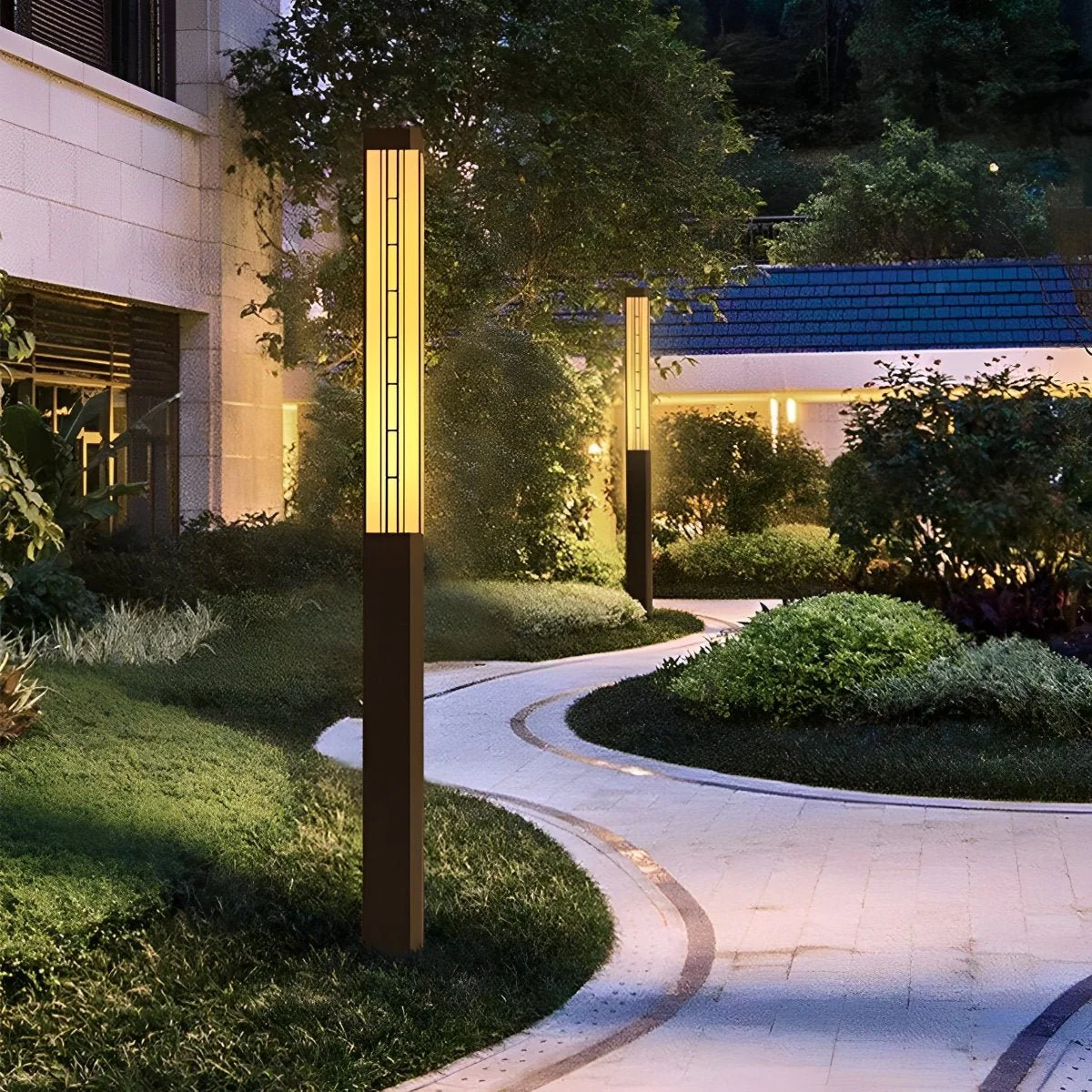 Retro Waterproof Outdoor Pole Lights Lamp Post Lights Street Light - Image 5