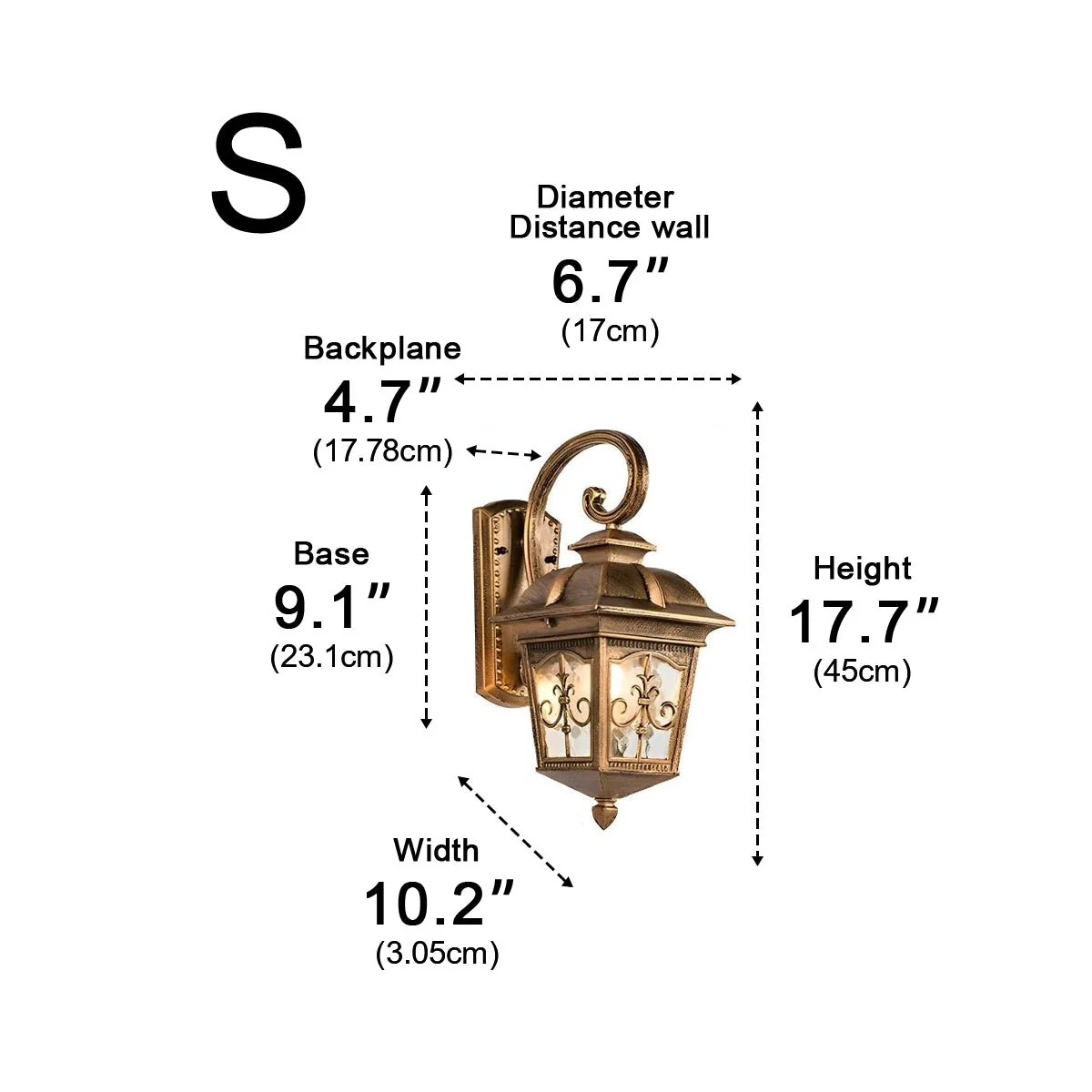 Tower of Sparks Antique Waterproof European  LED Glass Outdoor Lights - Image 10