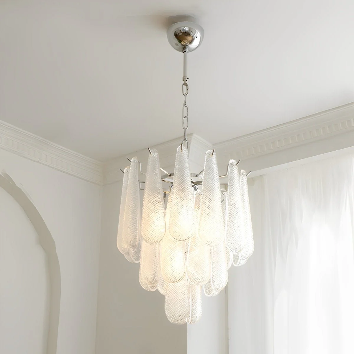 Retro Luxury Teardrop Waterfall Chandelier Light - Image 3