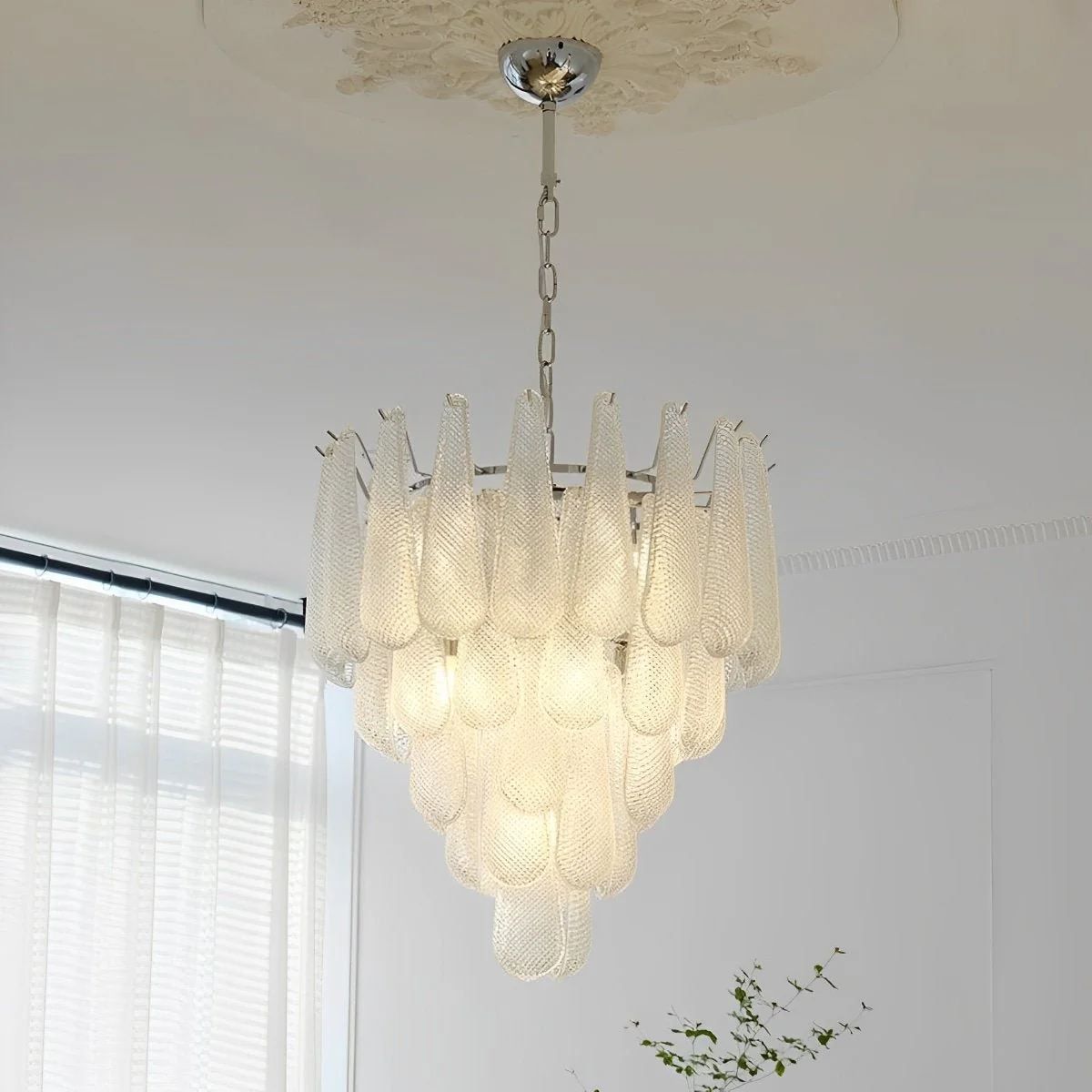 Retro Luxury Teardrop Waterfall Chandelier Light - Image 4