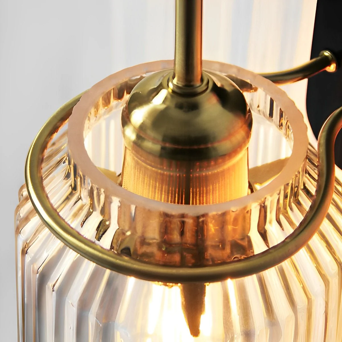 The Wavy Glass Dome LED Elegant Modern Wall Mounted Pendant Sconces Lamp - Image 5