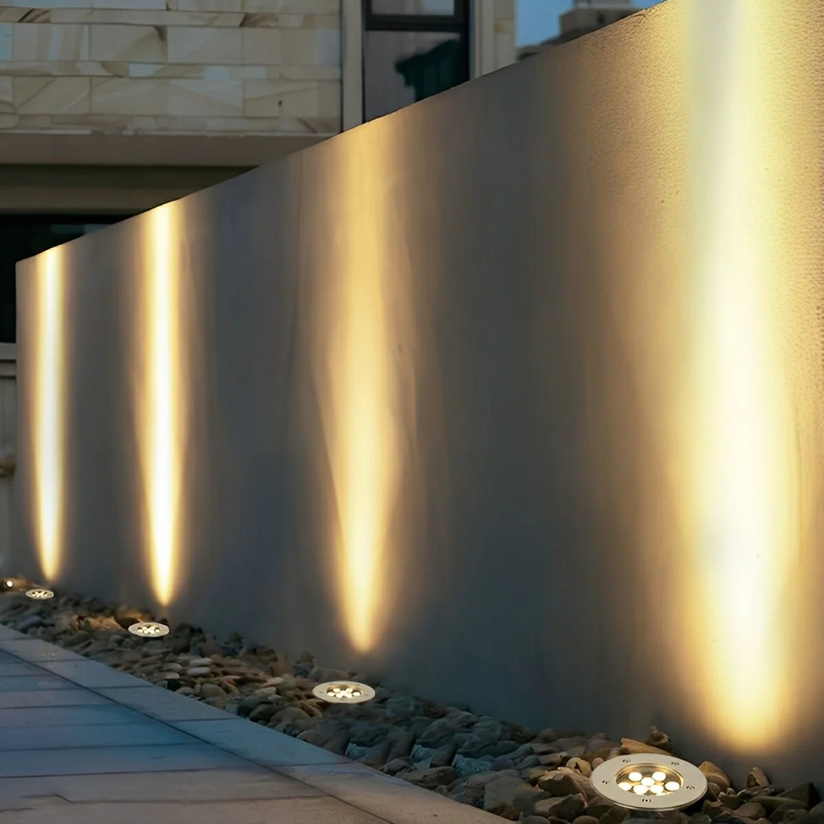 Round Outdoor LED In-Ground Lights Landscape Lights Wall Washer Lights - Image 4