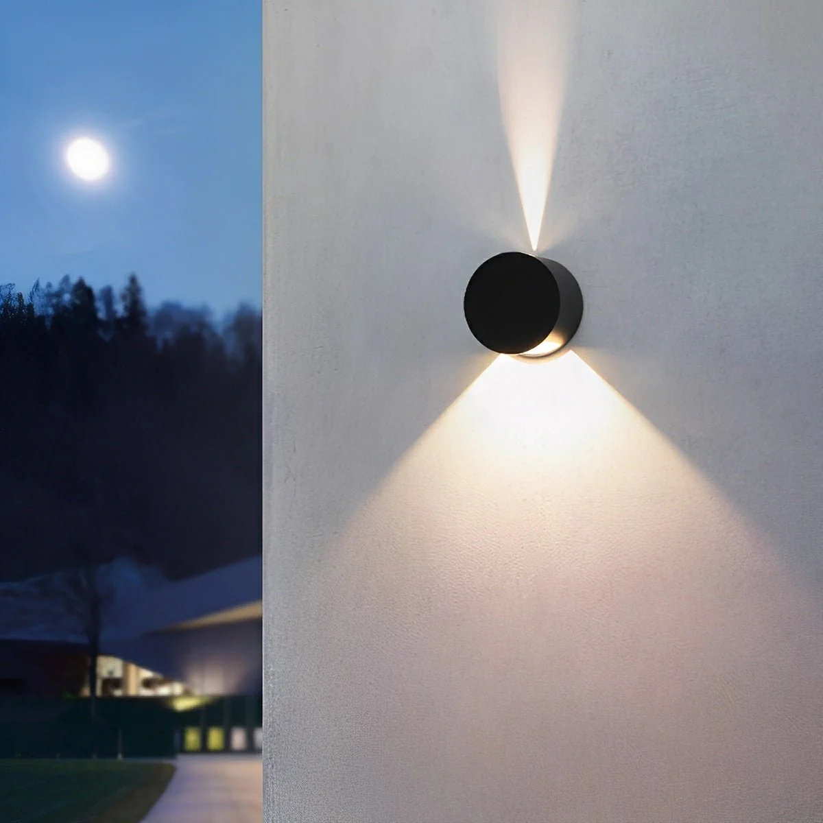 Modern Waterproof Round Up and Down Lights LED Wall Lights - Image 6