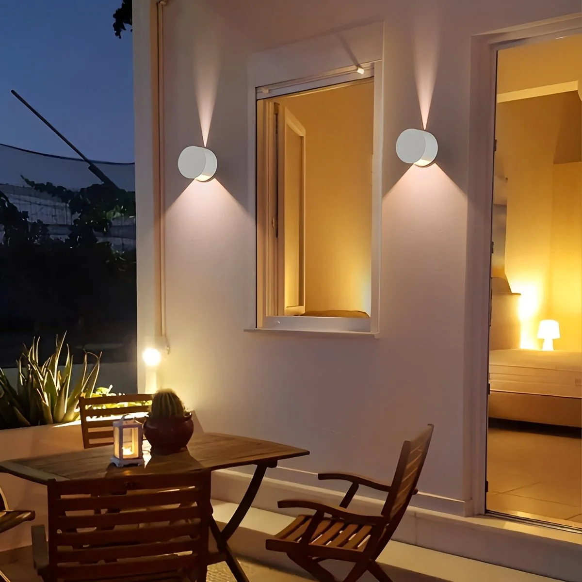 Modern Waterproof Round Up and Down Lights LED Wall Lights - Image 7