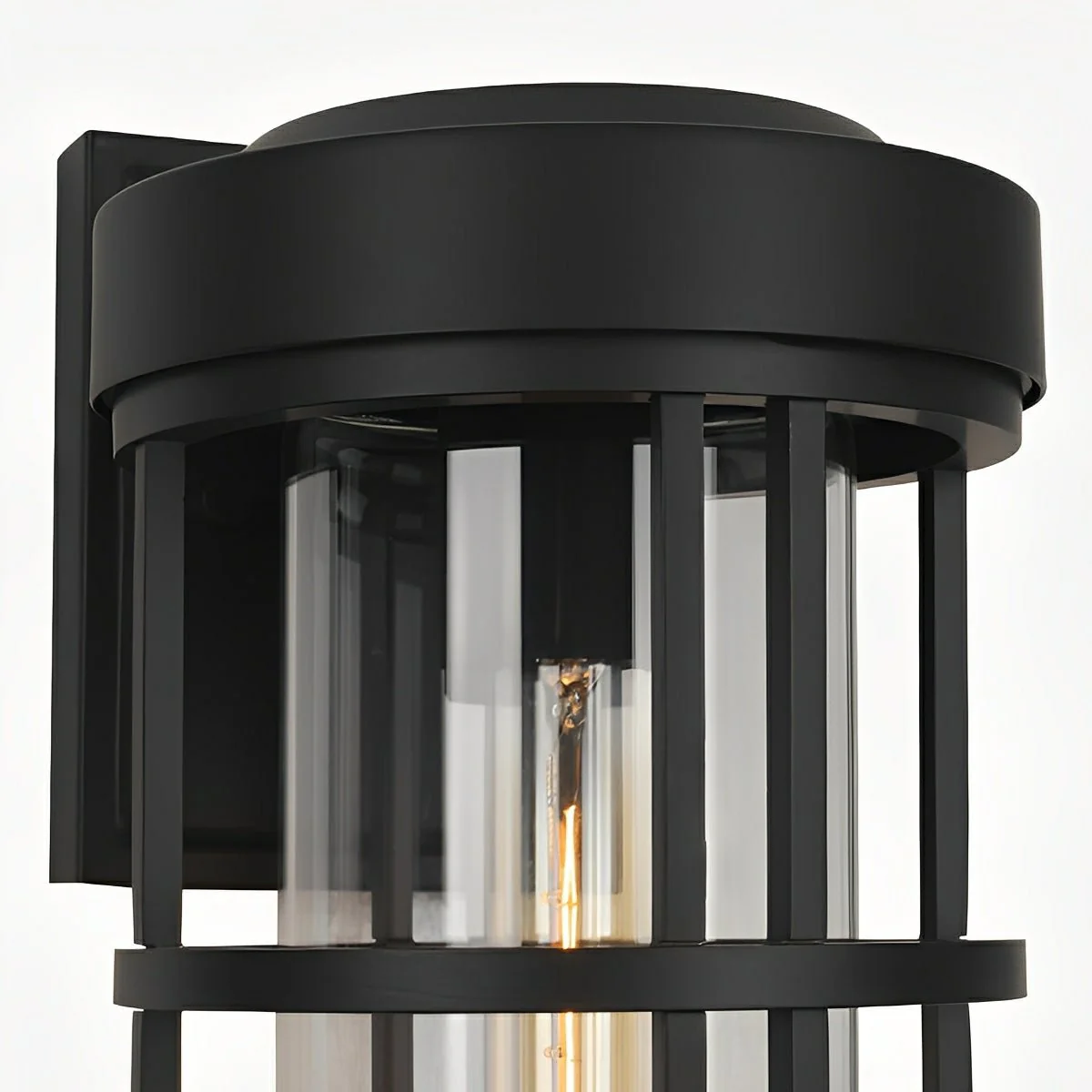 Rustic Modern Cylinder Waterproof Outdoor LED Porch Wall Lights - Image 6