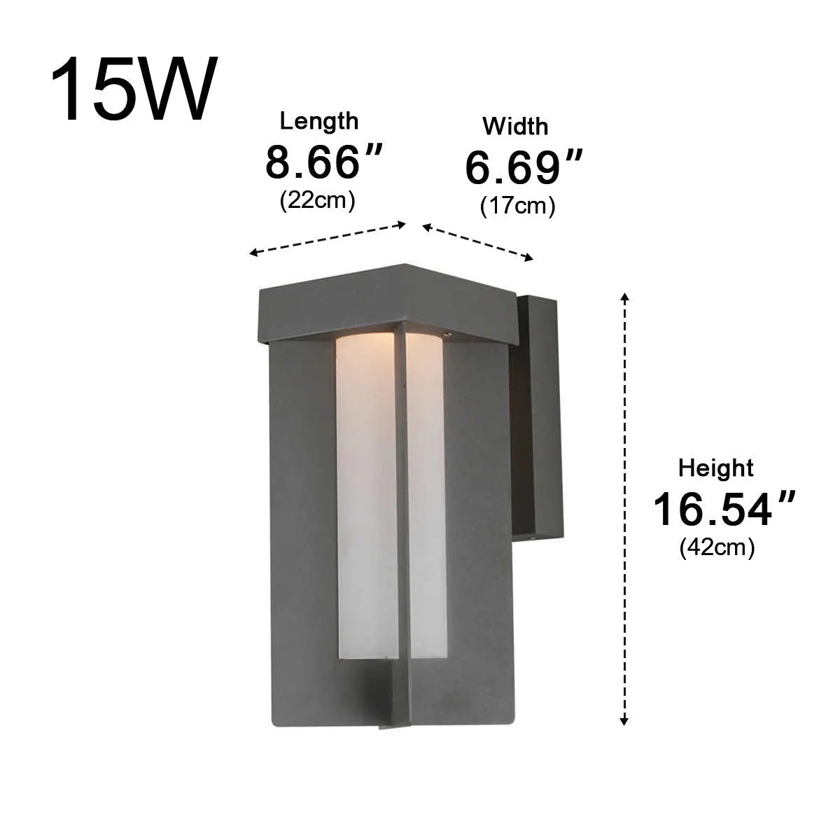 Rustic Modern Geometric Sculptural Waterproof Outdoor LED Porch Wall Lights - Image 10