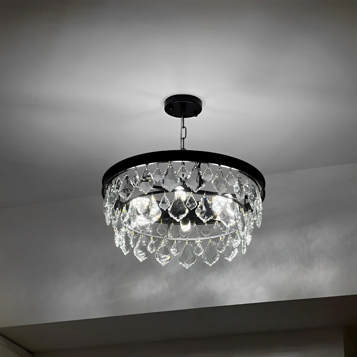 Rustic Modern Round Crystal Chandeliers Round Light - Image 6