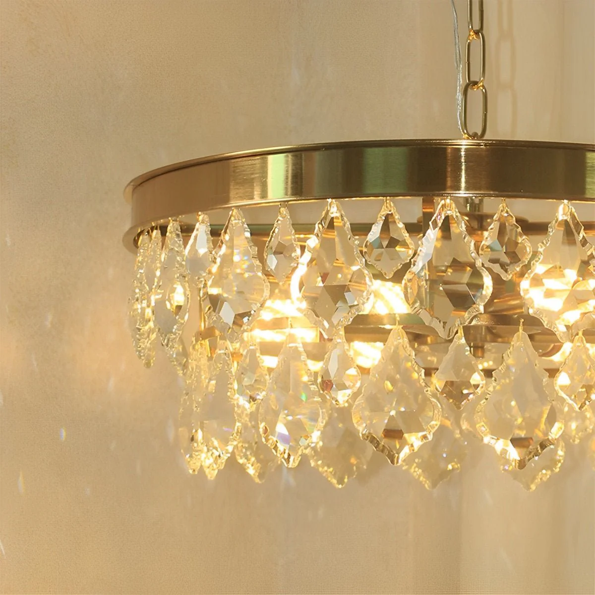 Rustic Modern Round Crystal Chandeliers Round Light - Image 8