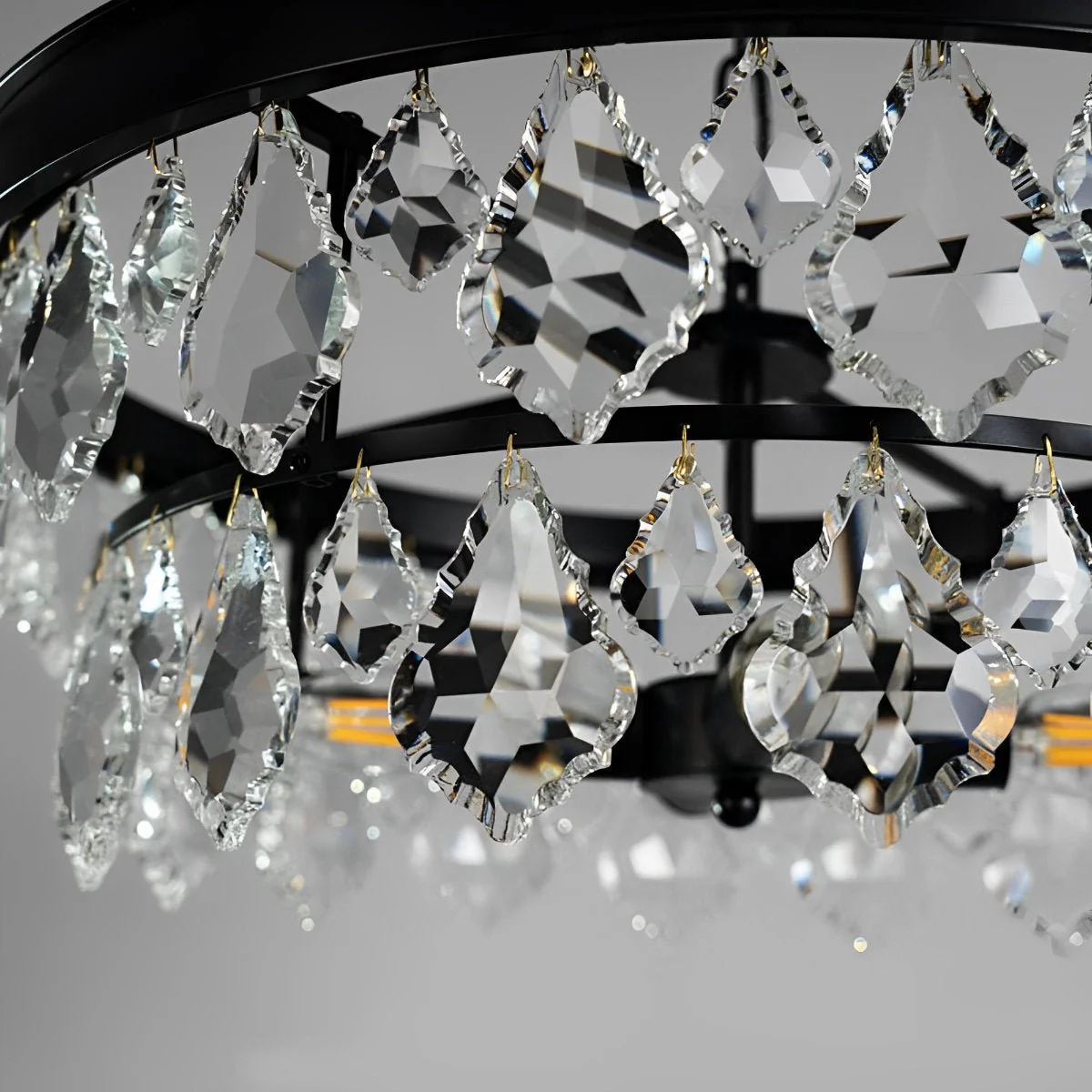 Rustic Modern Round Crystal Chandeliers Round Light - Image 9