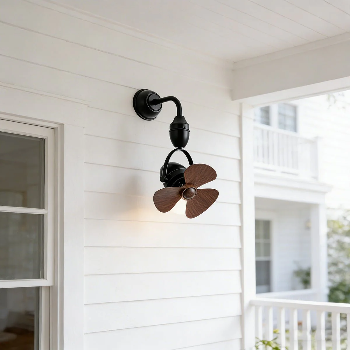 Rustic Modern Swing Rotation 6-Speed Reverse Wall Fan - Image 5