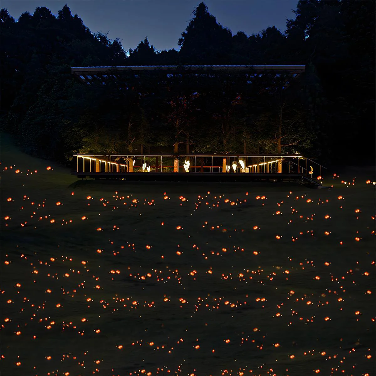 Set of 4 Low Voltage 12V Waterproof 6-LED Firefly Outdoor Lawn Lights - Image 3