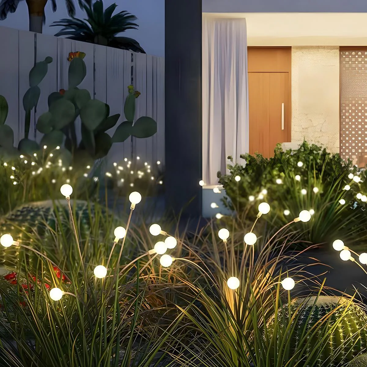 Set of 4 Low Voltage 12V Waterproof 6-LED Firefly Outdoor Lawn Lights - Image 4