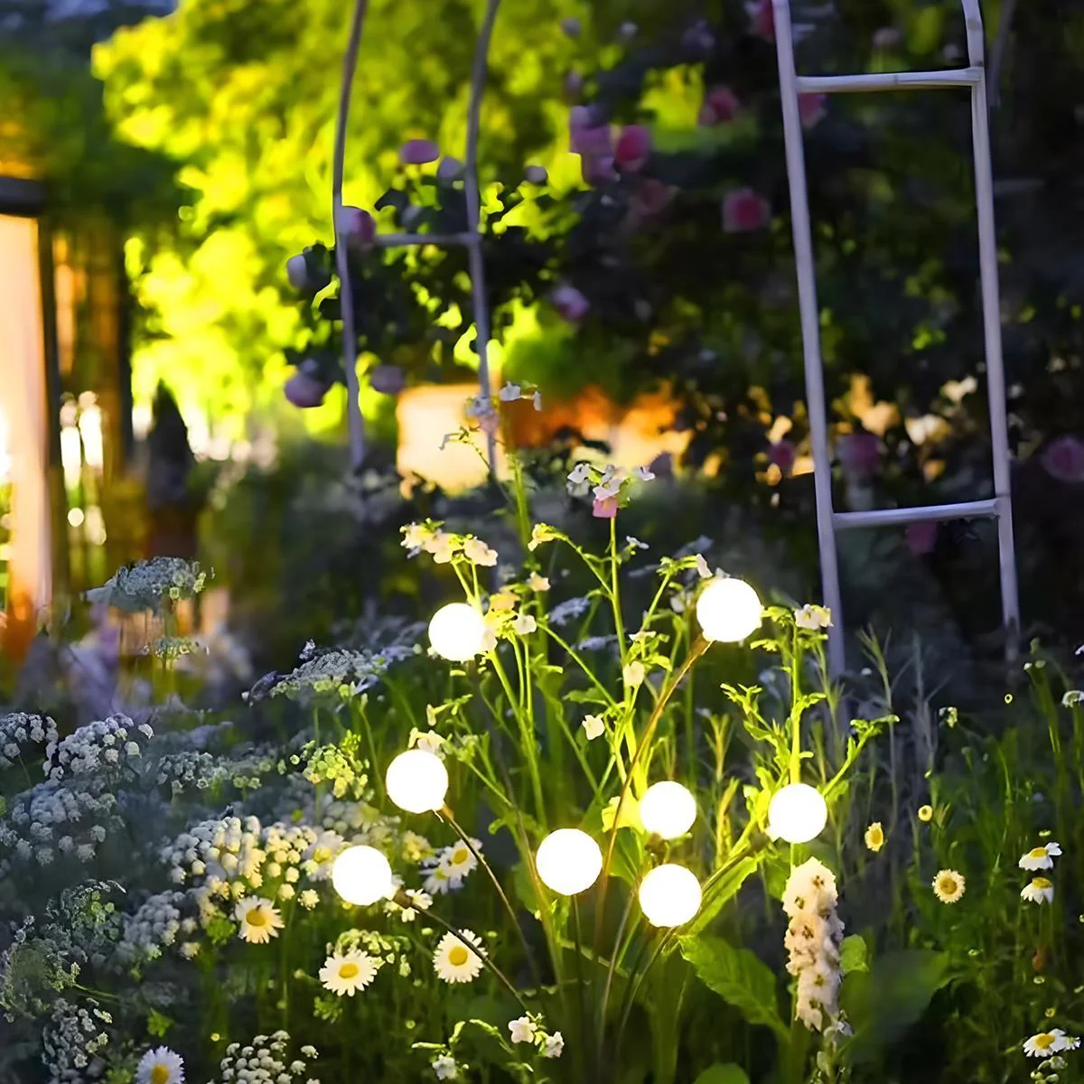 Set of 4 Low Voltage 12V Waterproof 6-LED Firefly Outdoor Lawn Lights - Image 6