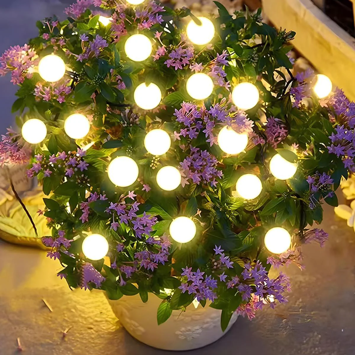 Set of 4 Low Voltage 12V Waterproof 6-LED Firefly Outdoor Lawn Lights - Image 7