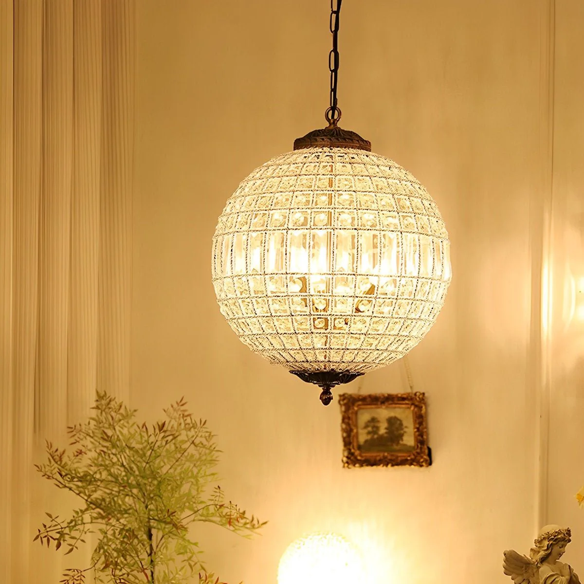Shining Luxury Morocco Ball Crystal Chandelier Light - Image 4