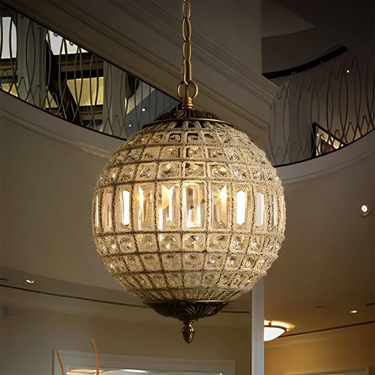 Shining Luxury Morocco Ball Crystal Chandelier Light - Image 6