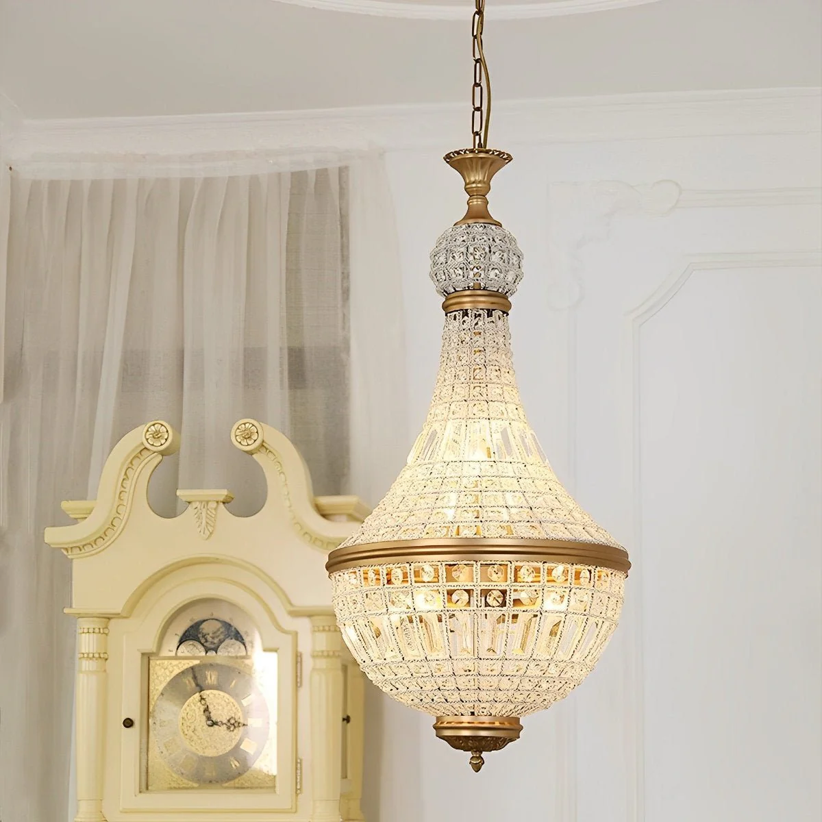 Shining Retro Luxury Baroque Crystal Chandelier Light - Image 4