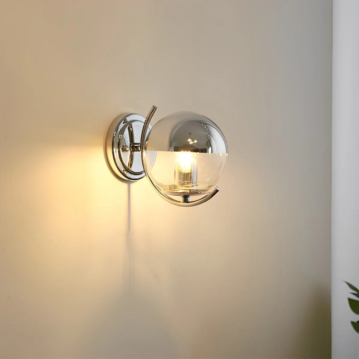 Modern Minimalist Space age Silver Wall Sconces Lights - Image 7