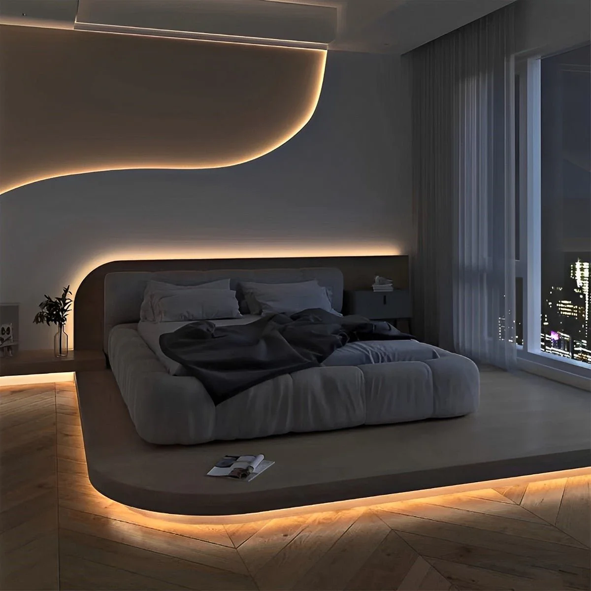 Thin Skyline DC 24V Recessed COB LED Slim Flexible Linear Lights - Image 3